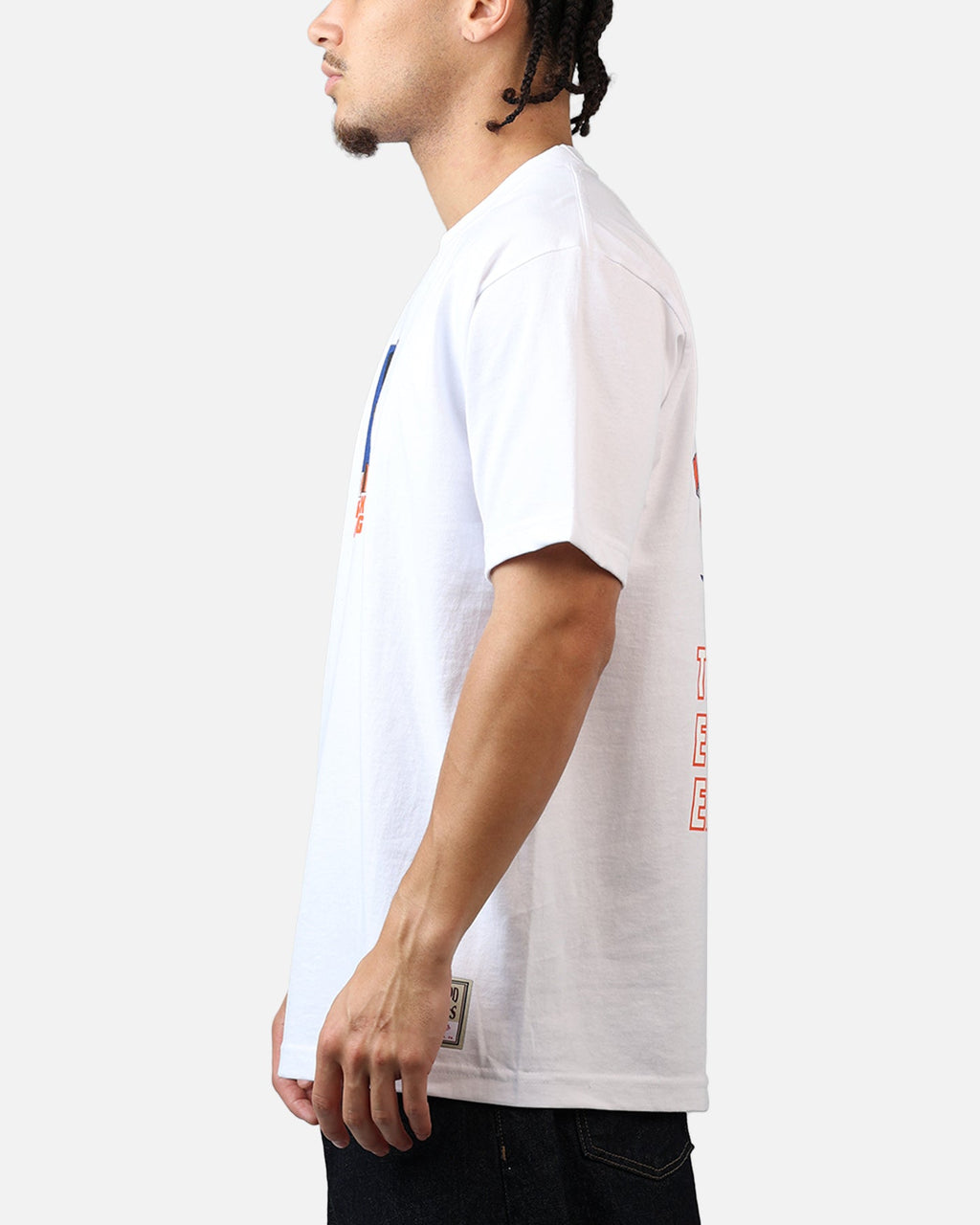 Mitchell & Ness New York Knicks Patrick Ewing Cartoon T-Shirt White