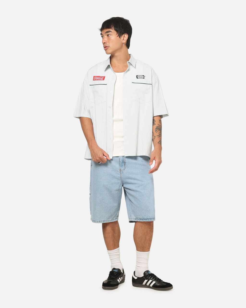 Carre Carré X Coca Cola Road Pilot Button Up Shirt Green