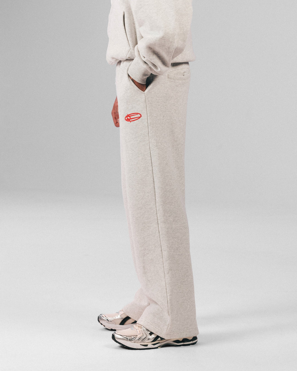 Loiter Celestial Sweat Pants Light Grey Marl
