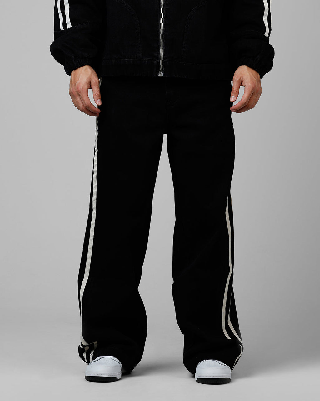Loiter Track Star Denim Jeans Black