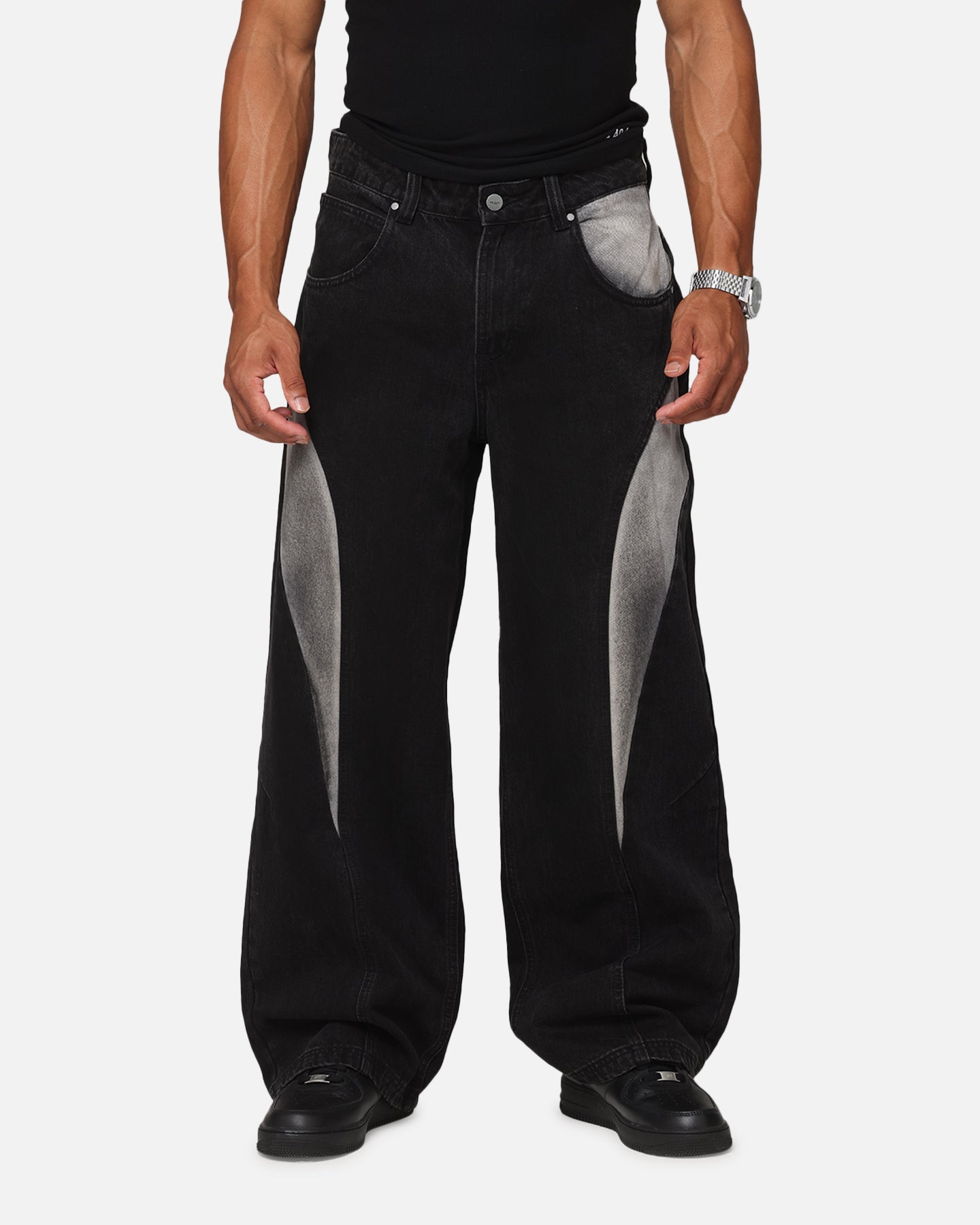 Saint Morta Amplus Workwear Jeans Black/Grey