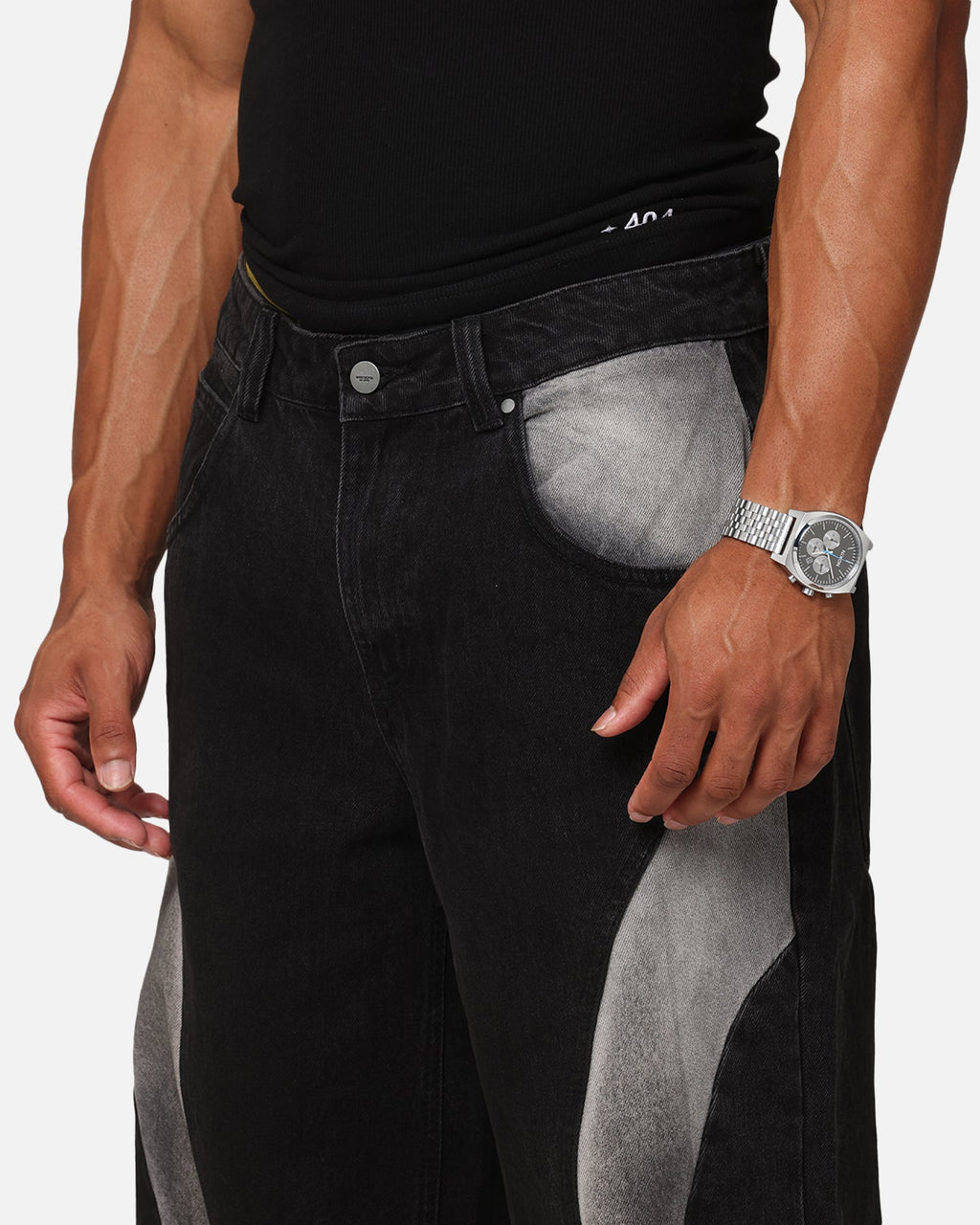 Saint Morta Amplus Workwear Jeans Black/Grey