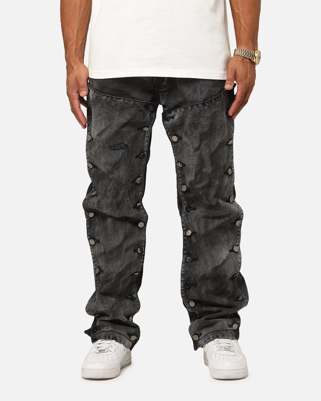 MNML V624 Snap Off Baggy Pants Vintage Black