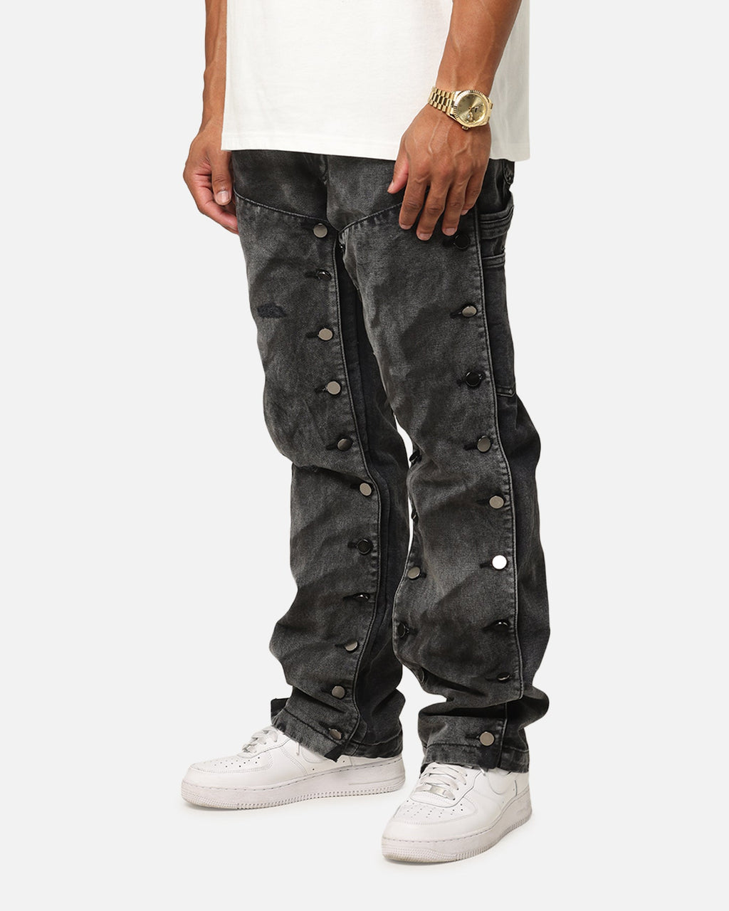 MNML V624 Snap Off Baggy Pants Vintage Black