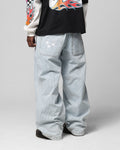 Loiter Collateral Baggy Jeans Blue Pin Stripe