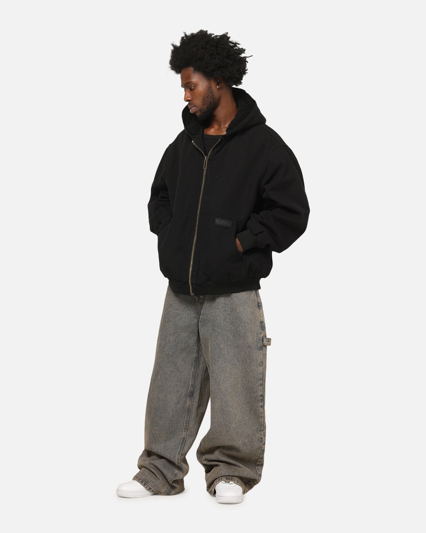 Carre Baggy Carpenter Jeans Washed Grey
