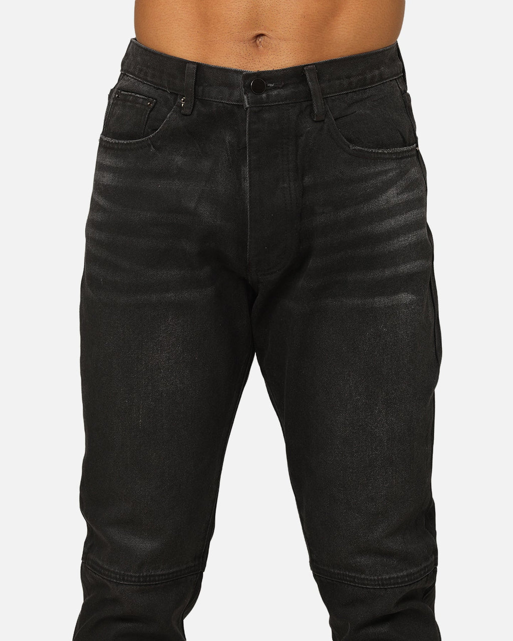 MNML Bootcut Waxed Jeans Black
