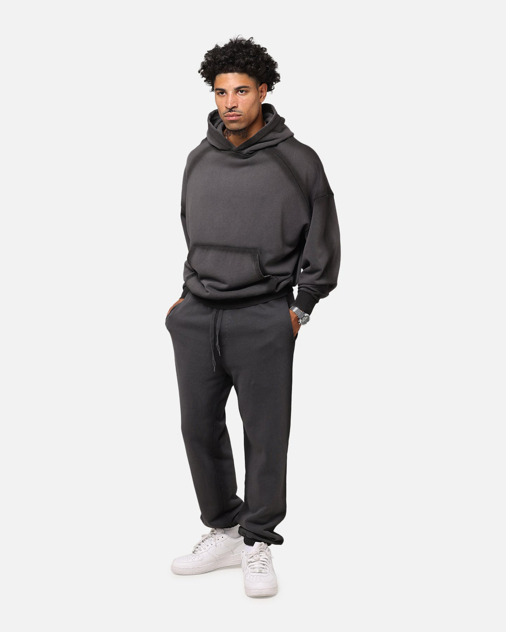 Saint Morta Contrast Wash Sweatpants Washed Black