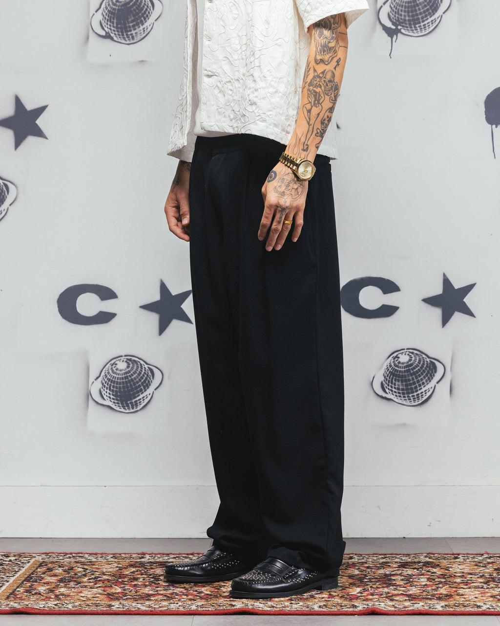 Carre Atlas Wide Leg Pants Black