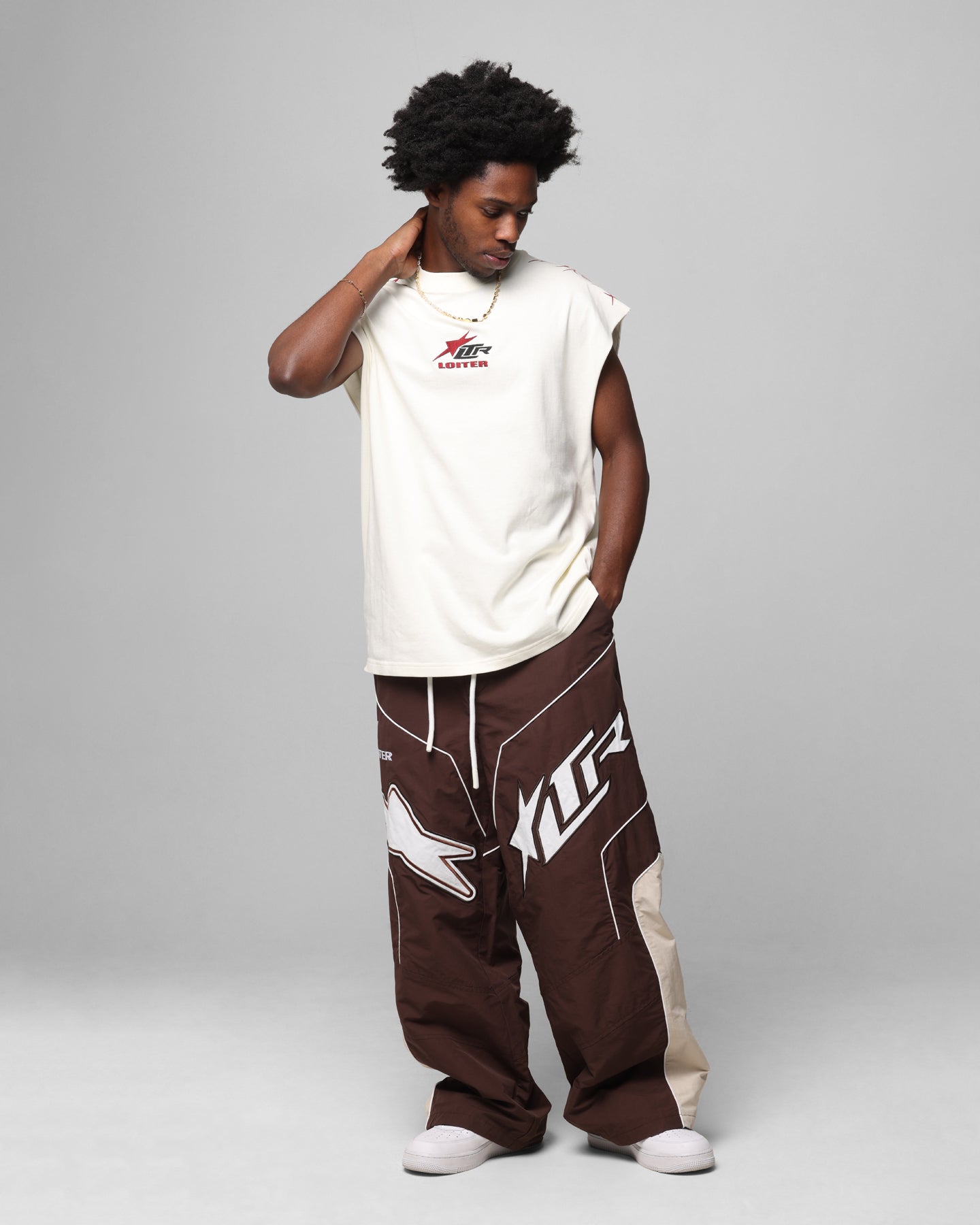 Loiter Motocross Parachute Pants Brown