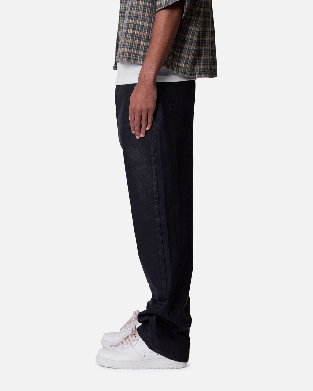 MNML Ultra Baggy Jeans Waxed Black