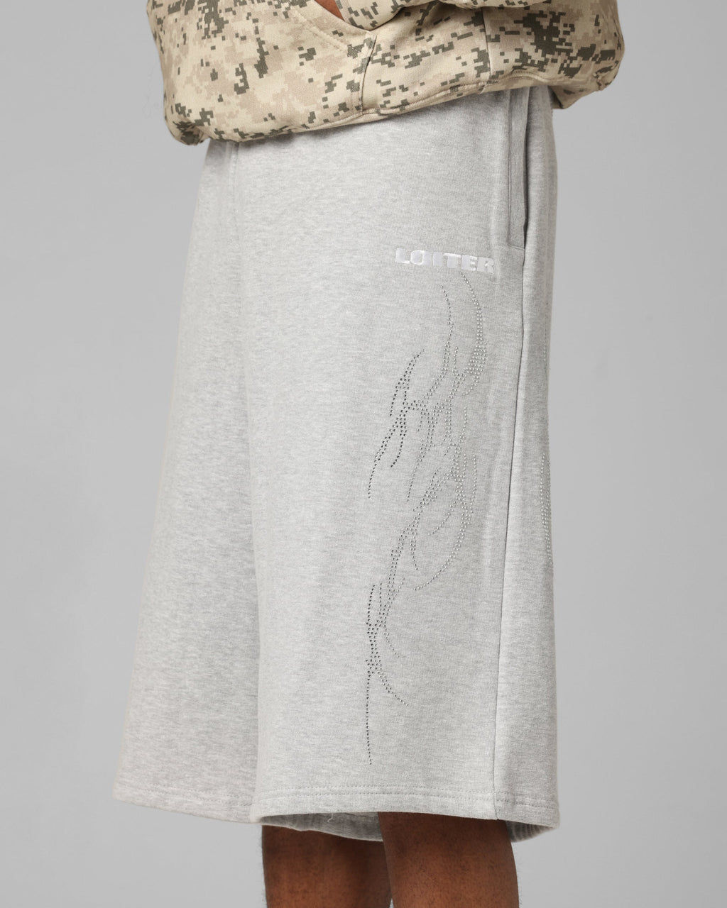 Loiter Opaque Sweat Shorts Grey
