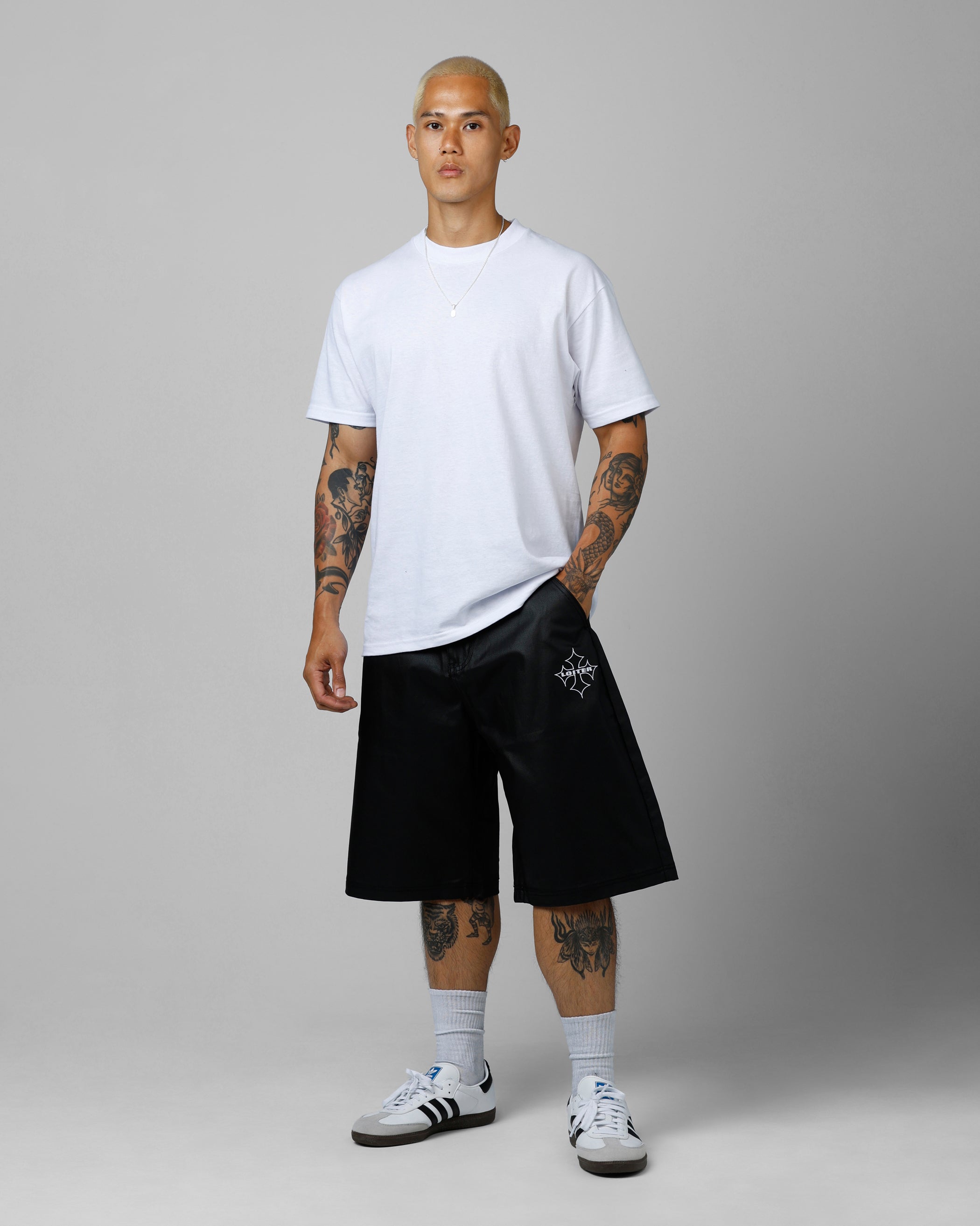 Loiter F-16 Denim Jorts Black