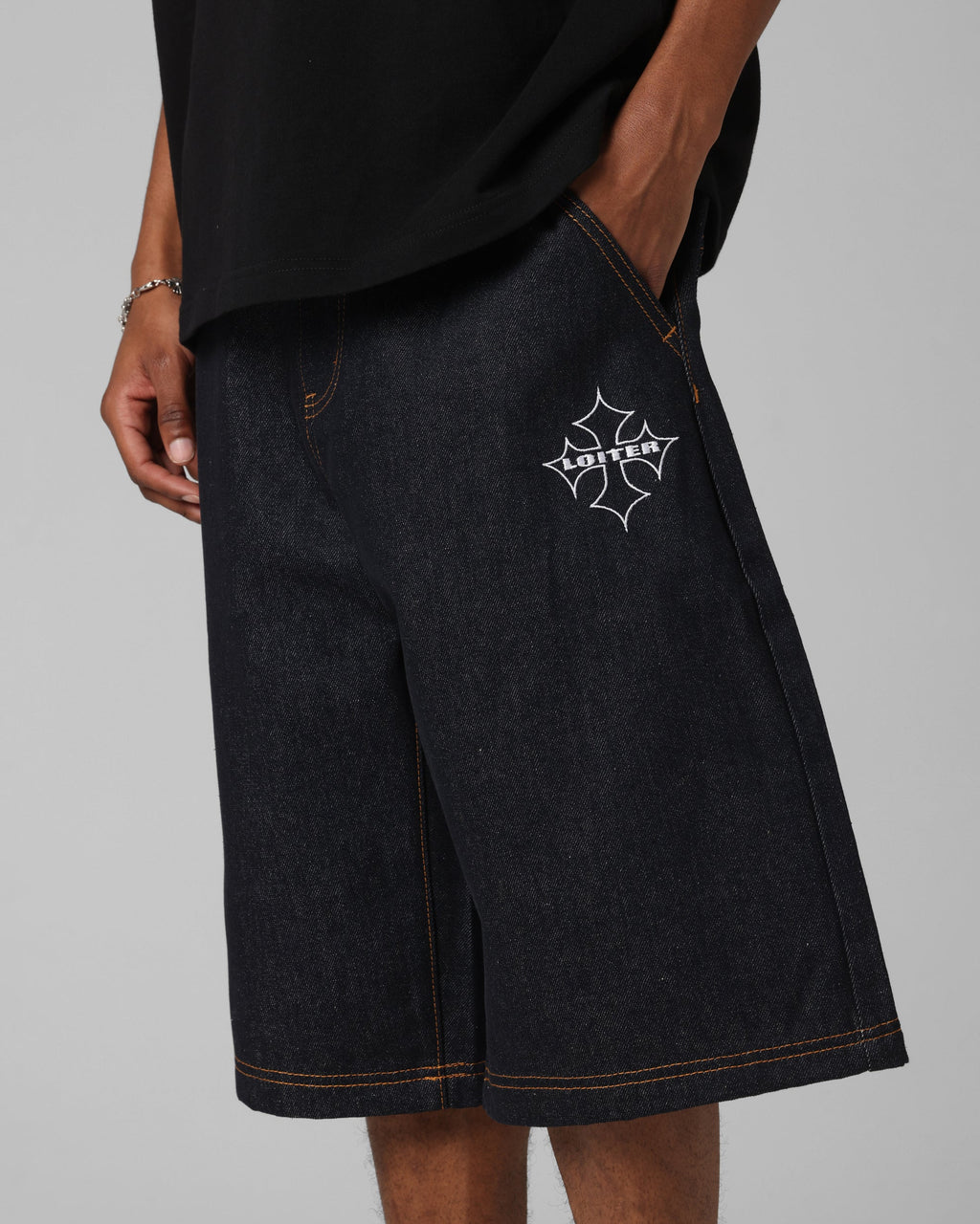 Loiter F-16 Denim Jorts Indigo
