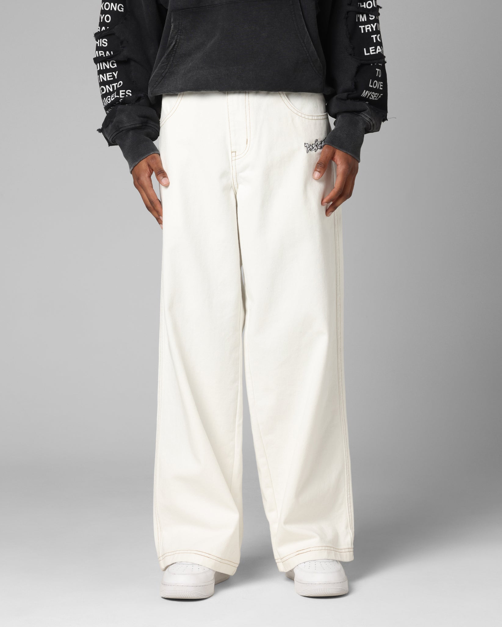 Loiter Star Born Jeans Off White