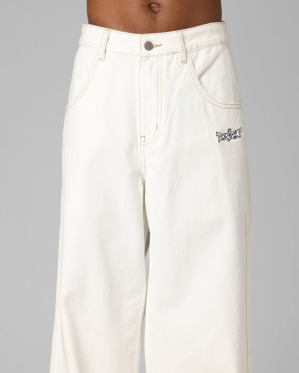 Loiter Star Born Jeans Off White