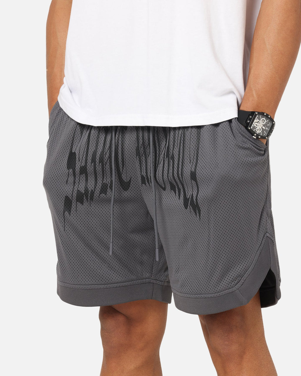 Saint Morta Vill Park Mesh Shorts Vintage Black