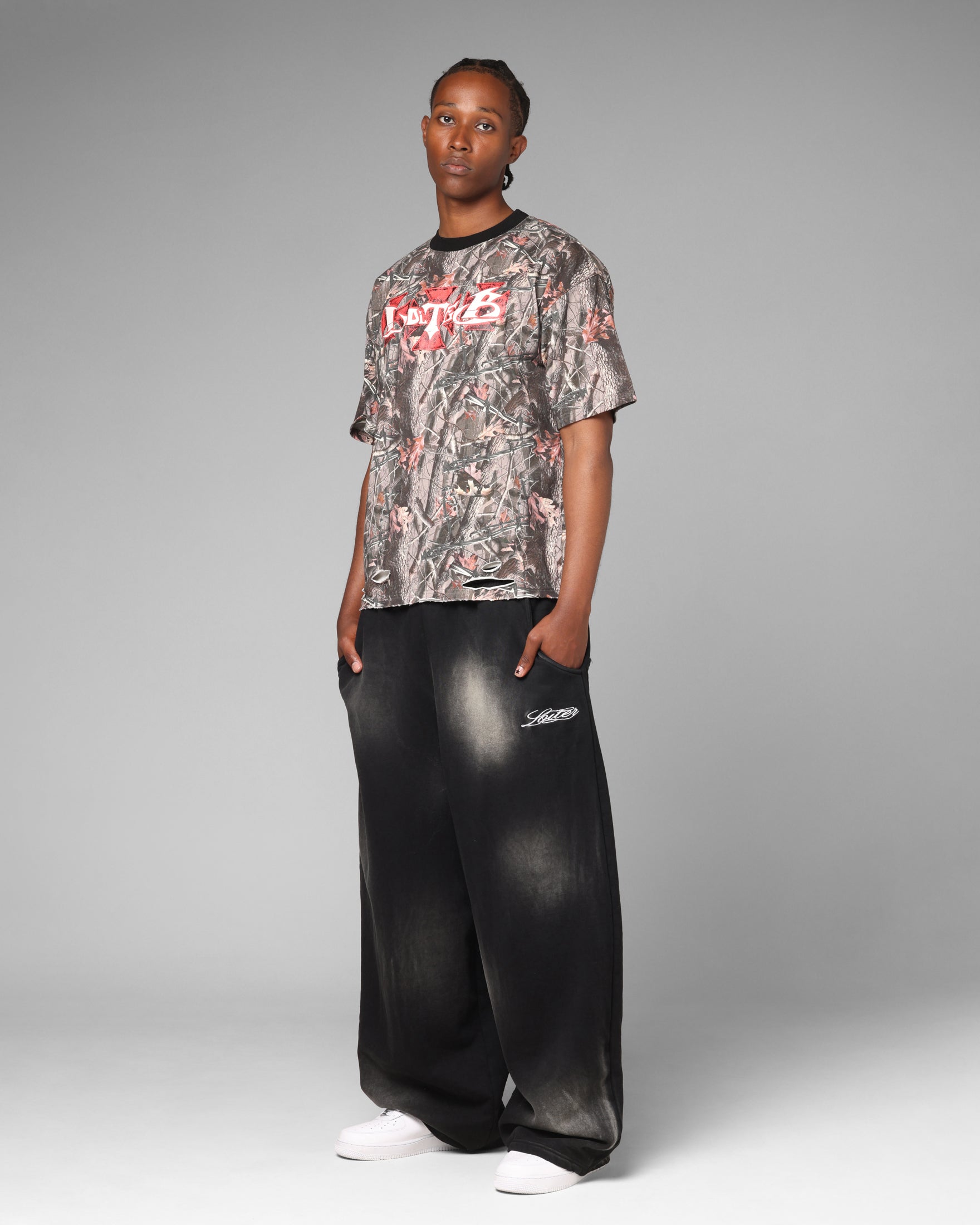 Loiter Purity Sweatpants Washed Black