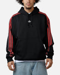 Adidas Three Stripes Hoodie Black/Red