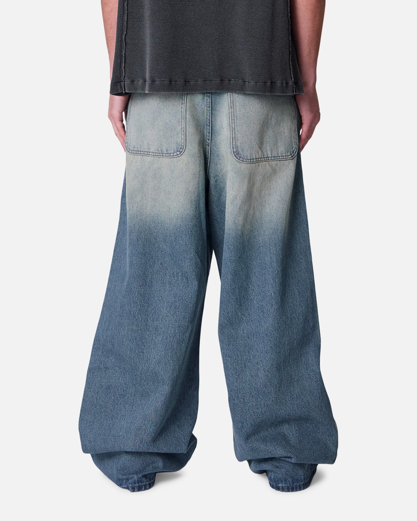 MNML Rave Washed Jeans Medium Blue