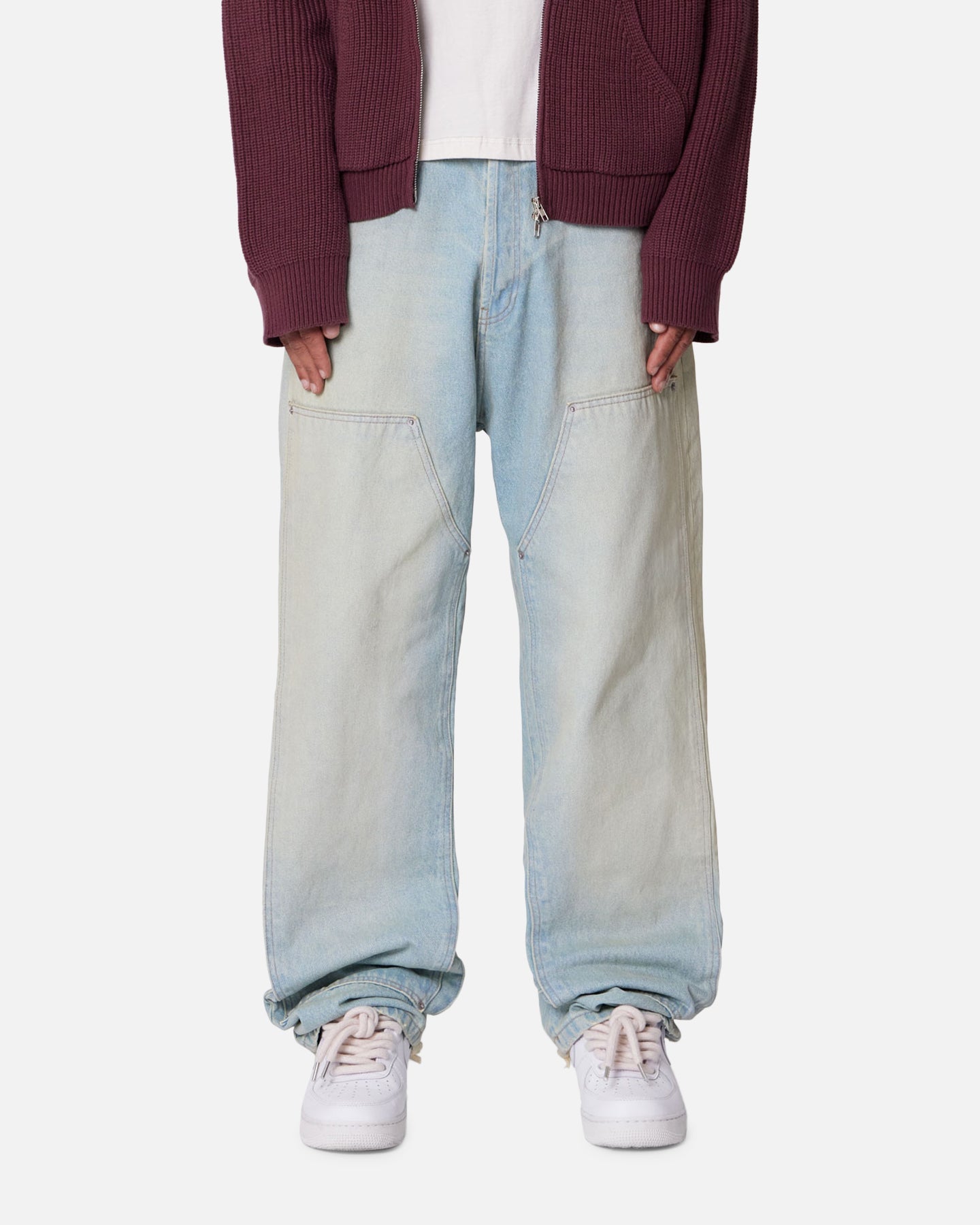 MNML Ultra Baggy Western Jeans Washed Blue