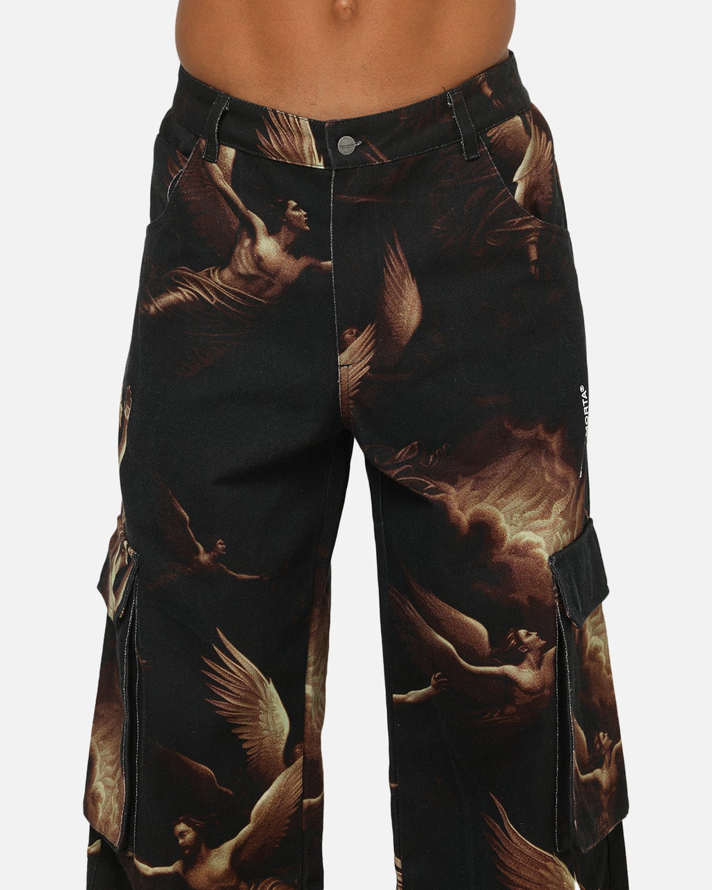 Saint Morta Rapture Cargo Pants Black/Orange