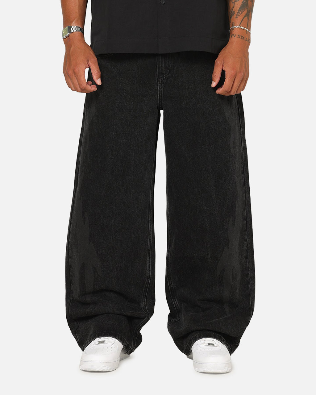 Saint Morta Amplus Infernal Rinse Jeans Black