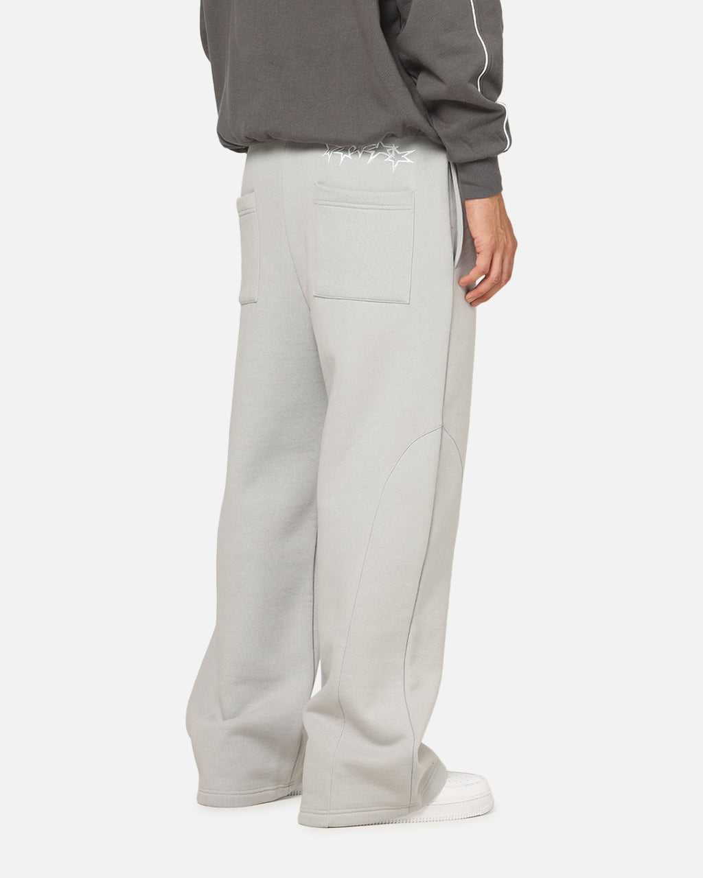 Carre Off Grid Panelled Trackpants Light Grey