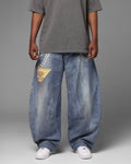 Loiter X Yu-Gi-Oh! Printed Yugi Denim Jeans Denim Blue