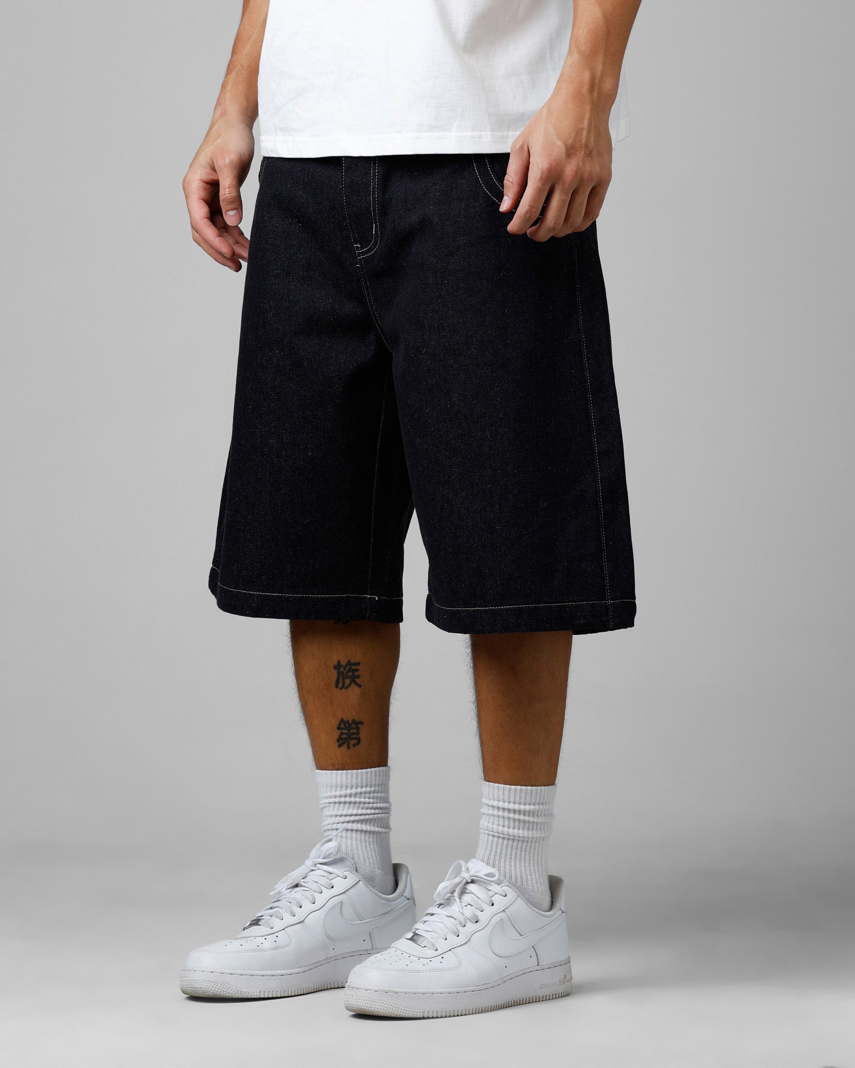 Loiter Star Born Denim Jorts Indigo