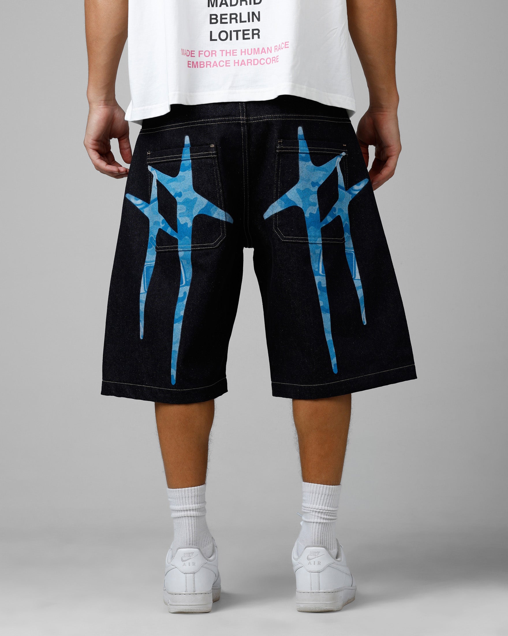 Loiter Star Born Denim Jorts Indigo