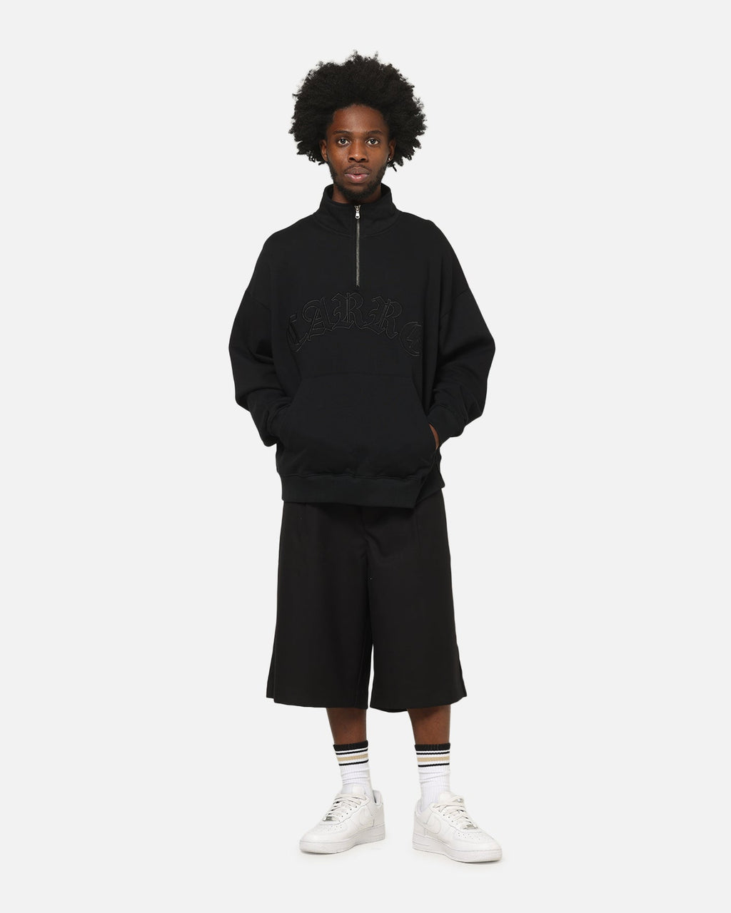 Carre Heritage Pleated Shorts Black